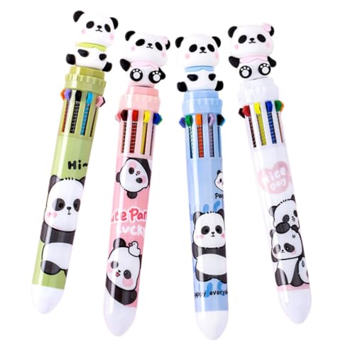 GALPADA 4 Stück Mehrfarbiger Kugelschreiber mit Niedlichem Panda Design Spitze Praktische Kunststoffkugelschreiber für Alltag Schule und Zeichnen für Teenager und Schüler GALPADA 4 Stück Mehrfarbiger Kugelschreiber mit Niedlichem Panda Design Spitze Praktische Kunststoffkugelschreiber für Alltag Schule und Zeichnen für Teenager und Schüler von GALPADA