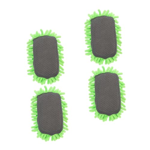 GALPADA 4 Stück Mikrofaser Whiteboard Radiergummi Waschbar Doppelseitig Trocken Abwischbar Tafelreiniger für Büro Klassenzimmer Oberfläche von GALPADA