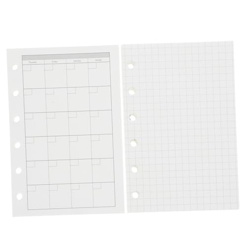 GALPADA 4 Stück Mini Scrapbook Notizhefte mit Transparenter Doppeldruck Klammer Abnehmbare Ringbuch Organizer für Monatsplaner und Liniertes Tagebuch Tragbare Kleine Binder Notizbücher von GALPADA