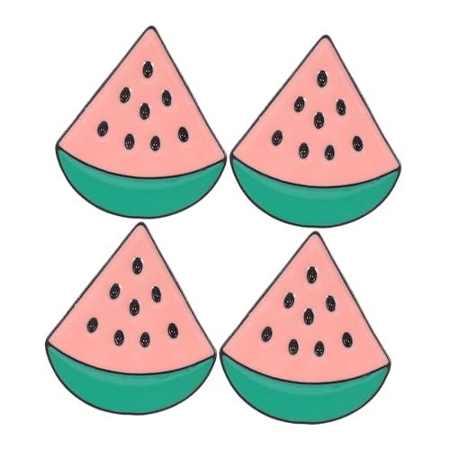 GALPADA 4 Stück Obstbrosche Schmuck Wäscheklammern Süße Wassermelonen Anstecknadeln Sommer Geburtstagsdekorationen Obst Anstecknadeln Cartoon Brosche Wassermelonen Brosche Obst von GALPADA