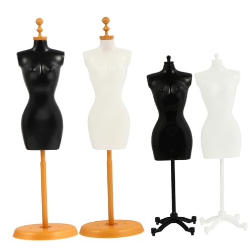 GALPADA 4 Stück Puppenständer Mini Mannequin Kleiderbügel für DIY Puppenkleidung für Kreative Gestaltung Sicher von GALPADA