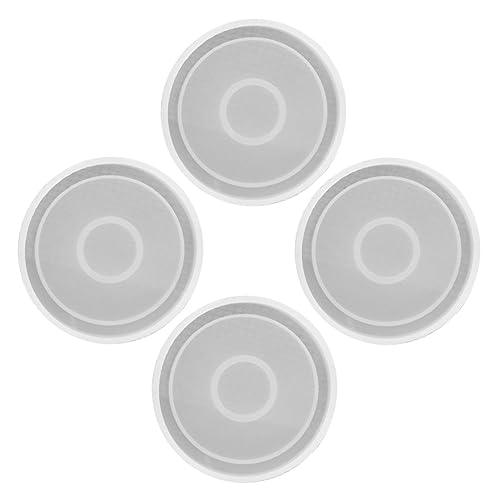 GALPADA 4 Stück Runde Silikonform für DIY Untersetzer Epoxidharz Gießform für Kreative Bastelprojekte Langlebig und Hautfreundlich für Tassengrößen GALPADA 4 Stück Runde Silikonform für DIY Untersetzer Epoxidharz Gießform für Kreative Bastelprojekte Langlebig und Hautfreundlich für Tassengrößen von GALPADA