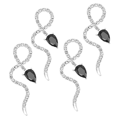 GALPADA 4 Stück Schlangen Nagelschmuck Nail Art Dekorationen aus Legierung mit Strass für DIY Maniküre und Kreative Nageldesigns GALPADA 4 Stück Schlangen Nagelschmuck Nail Art Dekorationen aus Legierung mit Strass für DIY Maniküre und Kreative Nageldesigns von GALPADA