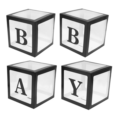 GALPADA 4 Stück Shower Ballonbox aus Schwarzem Karton und Transparentem PVC Geburtstag Dekoration Ornament Vielseitige DIY für Kleine Dekoartikel Auffällige Babyparty Deko GALPADA 4 Stück Shower Ballonbox aus Schwarzem Karton und Transparentem PVC Geburtstag Dekoration Ornament Vielseitige DIY für Kleine Dekoartikel Auffällige Babyparty Deko von GALPADA