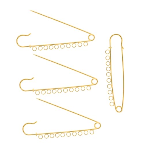 GALPADA 4 Stück Silberne Sicherheitsnadeln mit Ösen Brooch Findings Metallnadeln für DIY Schmuck Basteln Kleidung Fixierung an Strickjacken Mützen Schals und Mehr GALPADA 4 Stück Silberne Sicherheitsnadeln mit Ösen Brooch Findings Metallnadeln für DIY Schmuck Basteln Kleidung Fixierung an Strickjacken Mützen Schals und Mehr von GALPADA