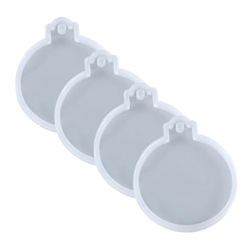 GALPADA 4 Stück Silikonform Teilig Rund für DIY Weihnachtsanhänger Schlüsselanhänger Gießform Wiederverwendbar Transparent Non Stick für Epoxidharz Handwerk Kreativgestaltung GALPADA 4 Stück Silikonform Teilig Rund für DIY Weihnachtsanhänger Schlüsselanhänger Gießform Wiederverwendbar Transparent Non Stick für Epoxidharz Handwerk Kreativgestaltung von GALPADA