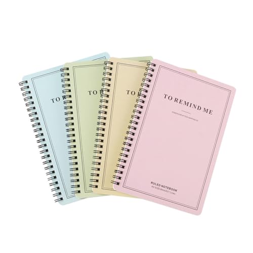 GALPADA 4 Stück Spiral Notizbücher mit Seitenspirale Kariert Vielseitiges Tagebuch Notizblock und Planer für Schüler Glattes Papier für Schule Reise und Alltag GALPADA 4 Stück Spiral Notizbücher mit Seitenspirale Kariert Vielseitiges Tagebuch Notizblock und Planer für Schüler Glattes Papier für Schule Reise und Alltag von GALPADA