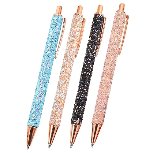 GALPADA 4 Stück Stift drücken Spitze farbig multi Schwarz Kugelschreiber für das Büro Kugelschreiber Masse Werbestifte Druckkugelschreiber Druckstift Kugelschreiber als Andenken Pu GALPADA 4 Stück Stift drücken Spitze farbig multi Schwarz Kugelschreiber für das Büro Kugelschreiber Masse Werbestifte Druckkugelschreiber Druckstift Kugelschreiber als Andenken Pu von GALPADA