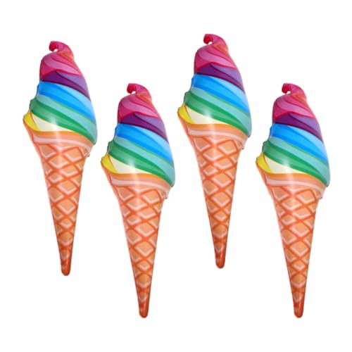GALPADA 4 Stück Teiliges Aufblasbares Eiscreme aus Realistische Sommer Party Dekoration Installieren Langlebiger Luftballon für Geburtstags und Event Deko GALPADA 4 Stück Teiliges Aufblasbares Eiscreme aus Realistische Sommer Party Dekoration Installieren Langlebiger Luftballon für Geburtstags und Event Deko von GALPADA