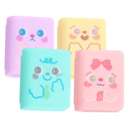 GALPADA 4 Stück Teiliges Cartoon Bleistiftspitzer für Wiederverwendbar Single Hole Design Ergonomisch Geeignet für Dicke und Dünne Stifte Bunte Farbmischung für Schüler GALPADA 4 Stück Teiliges Cartoon Bleistiftspitzer für Wiederverwendbar Single Hole Design Ergonomisch Geeignet für Dicke und Dünne Stifte Bunte Farbmischung für Schüler von GALPADA