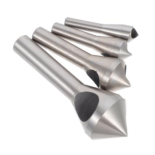 GALPADA 4 Stück Teiliges Entgratungstool Set für Senkbohrer Senkkopf Bohrset für Aluminium Einfach zu Bedienen Langlebig und Effizient von GALPADA