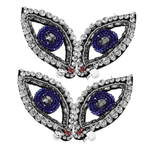 GALPADA 4 Stück Teiliges Evil Eye Patches mit Strass und Perlen zum Aufnähen Kleidung Jacken Jeans und Taschen Dekorative DIY Applikationen mit Funkelndem Design und Einfachem Anbringen GALPADA 4 Stück Teiliges Evil Eye Patches mit Strass und Perlen zum Aufnähen Kleidung Jacken Jeans und Taschen Dekorative DIY Applikationen mit Funkelndem Design und Einfachem Anbringen von GALPADA