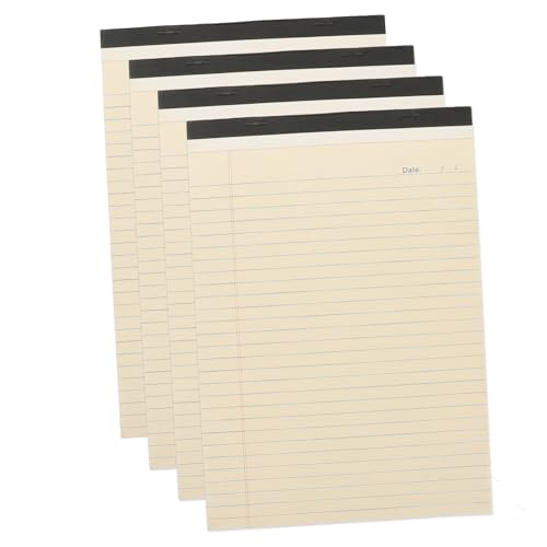 GALPADA 4 Stück Teiliges Notizblock Liniert mit Praktischer Abreißfunktion Vielseitiger Schreibblock für Büro Schule und Zuhause Dickes Papier für To Do Listen und Terminplanung GALPADA 4 Stück Teiliges Notizblock Liniert mit Praktischer Abreißfunktion Vielseitiger Schreibblock für Büro Schule und Zuhause Dickes Papier für To Do Listen und Terminplanung von GALPADA