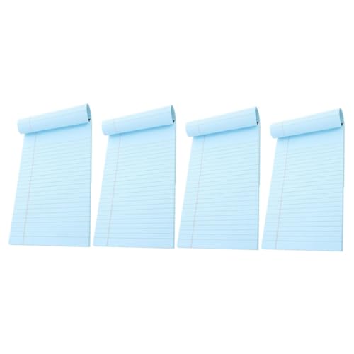 GALPADA 4 Stück Teiliges Notizblock Set für Büro Abreißnotizbuch Multifunktionales Memo Pad Einfache Nutzung Bürobedarfslösung Blau von GALPADA