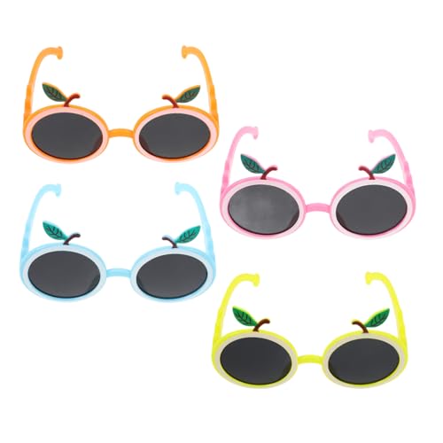 GALPADA 4 Stück Teiliges Partybrillen mit Tropischem Hawaii Design Lustige Fruchtbrillen in Blau Gelb und Orange Leichte und Stabile Sonnenbrillen für Karneval Strand und Luau Partys GALPADA 4 Stück Teiliges Partybrillen mit Tropischem Hawaii Design Lustige Fruchtbrillen in Blau Gelb und Orange Leichte und Stabile Sonnenbrillen für Karneval Strand und Luau Partys von GALPADA