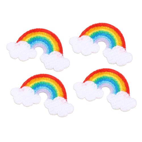 GALPADA 4 Stück Teiliges Selbstklebende Regenbogen Patches aus Polyester für DIY Kleidung Dekoration Vielseitig Einsetzbar Jeans Taschen Hüten und Kinderbekleidung Einfache Anwendung ohne GALPADA 4 Stück Teiliges Selbstklebende Regenbogen Patches aus Polyester für DIY Kleidung Dekoration Vielseitig Einsetzbar Jeans Taschen Hüten und Kinderbekleidung Einfache Anwendung ohne von GALPADA