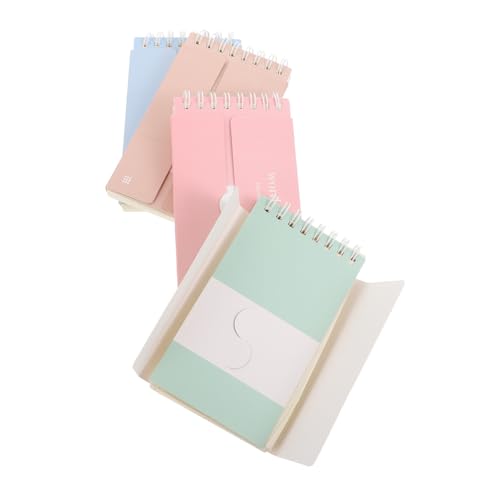 GALPADA 4 Stück Teiliges Tragbare Vokabelnotizbücher Blanko Memo karten Dezente Farben Kleines Handliches Notizheft zum Beschreiben für Schule und Alltag von GALPADA