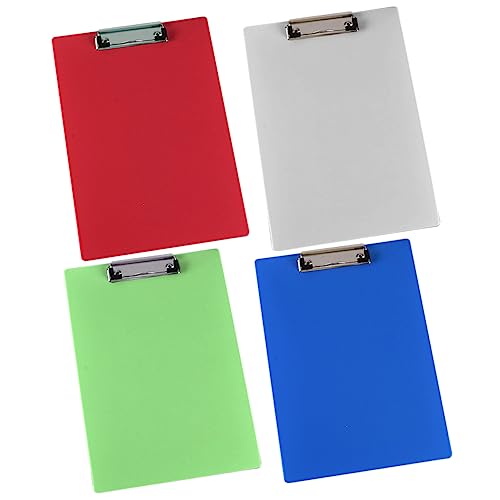 GALPADA 4 Stück Transparente Klemmbretter mit Clip Praktische Schreibunterlage für Büro und Schule Vielseitig Einsetzbare Dokumentenablage für Studenten und Zufällige Farbe GALPADA 4 Stück Transparente Klemmbretter mit Clip Praktische Schreibunterlage für Büro und Schule Vielseitig Einsetzbare Dokumentenablage für Studenten und Zufällige Farbe von GALPADA