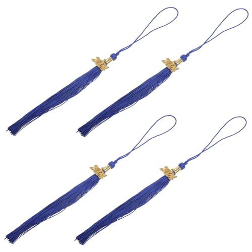 GALPADA 4 Stück Zubehör für Abschlusskappen Absolvent Abschluss Quasten Erwachsene Grad -Hut -Dekorationen mit Topper Graduationsparty Gefälligkeiten Hut dekorative Anhänger Polyester Blau GALPADA 4 Stück Zubehör für Abschlusskappen Absolvent Abschluss Quasten Erwachsene Grad -Hut -Dekorationen mit Topper Graduationsparty Gefälligkeiten Hut dekorative Anhänger Polyester Blau von GALPADA
