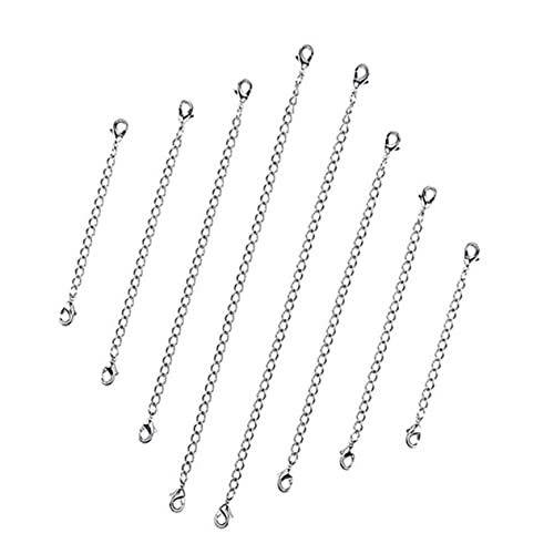 GALPADA 4 Stücke Kettenset aus Edelstahl DIY Extender -Kette Ketten für die Schmuckherstellung Halskette-Kit Ketten zur Schmuckherstellung Halskettenkette für die Schmuckherstellung Silber GALPADA 4 Stücke Kettenset aus Edelstahl DIY Extender -Kette Ketten für die Schmuckherstellung Halskette-Kit Ketten zur Schmuckherstellung Halskettenkette für die Schmuckherstellung Silber von GALPADA