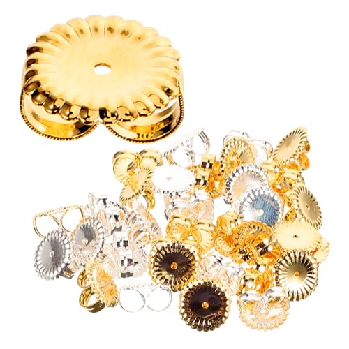 GALPADA 40 Stück Metall Ohrring Stopper Sterling Silber und Gold Allergiefreie DIY Ohrstecker Verschlüsse Robust und Vielseitig für Schmuck Selber Machen GALPADA 40 Stück Metall Ohrring Stopper Sterling Silber und Gold Allergiefreie DIY Ohrstecker Verschlüsse Robust und Vielseitig für Schmuck Selber Machen von GALPADA