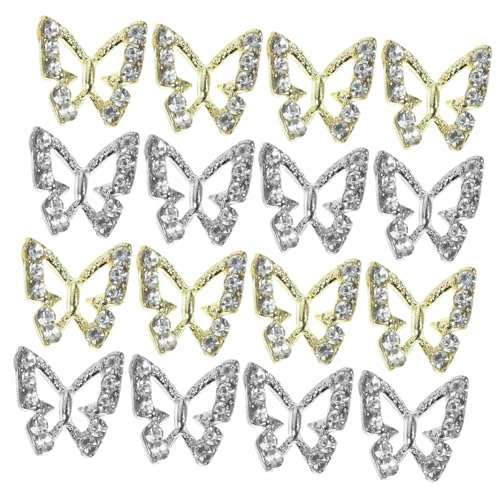 GALPADA 40 Stück Schmetterling Nagel Charms Nagelkunst Zubehör Glänzende und Einzigartige Dekoration für Maniküre Geeignet für Hochzeiten Partys und Mehr GALPADA 40 Stück Schmetterling Nagel Charms Nagelkunst Zubehör Glänzende und Einzigartige Dekoration für Maniküre Geeignet für Hochzeiten Partys und Mehr von GALPADA
