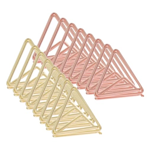 GALPADA 40 Stück Teiliges Dreieckiger Memo Clip aus Metall Multifunktionaler Foto Notizhalter Stabile Tischkartenhalter für Fotos Namensschilder und Tischdekorationen Gold und Rosegold GALPADA 40 Stück Teiliges Dreieckiger Memo Clip aus Metall Multifunktionaler Foto Notizhalter Stabile Tischkartenhalter für Fotos Namensschilder und Tischdekorationen Gold und Rosegold von GALPADA