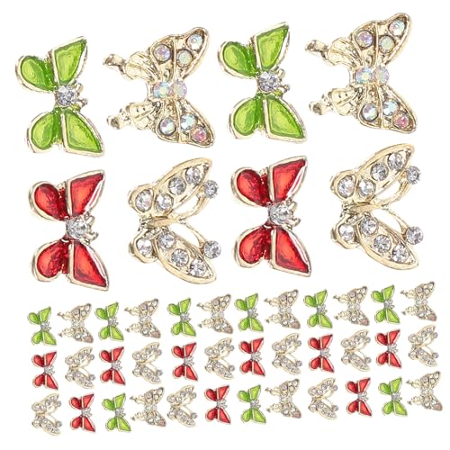 GALPADA 40 Stück Teiliges Nail Art Schmetterling Nagelsteine Strass Glitzersteine Kleine Nageldekorationen für DIY Maniküre und Nagelstudio GALPADA 40 Stück Teiliges Nail Art Schmetterling Nagelsteine Strass Glitzersteine Kleine Nageldekorationen für DIY Maniküre und Nagelstudio von GALPADA