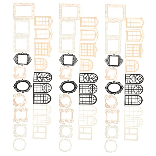 GALPADA 40 Stück Teiliges Scrapbook Cutout Paper Spezielles Prägeschlitzpapier mit Spitzenmustern Langlebiges DIY Bastelmaterial für Alben Karten und Kreative Handarbeiten von GALPADA
