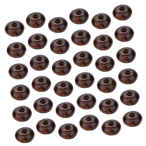 GALPADA 400 Stück Holzperlen Flach Rondelle Perlen DIY Spacer Charms für Schmuckherstellung Armband Halskette Bastelzubehör in Kaffee Farbe GALPADA 400 Stück Holzperlen Flach Rondelle Perlen DIY Spacer Charms für Schmuckherstellung Armband Halskette Bastelzubehör in Kaffee Farbe von GALPADA