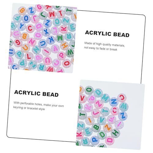 GALPADA 400 Stück Leuchtende Acrylperlen mit Buchstaben Bunte DIY Schmuckperlen zum Auffädeln Luminous Beads für Schmuckherstellung Zubehör für Armbänder Halsketten GALPADA 400 Stück Leuchtende Acrylperlen mit Buchstaben Bunte DIY Schmuckperlen zum Auffädeln Luminous Beads für Schmuckherstellung Zubehör für Armbänder Halsketten von GALPADA