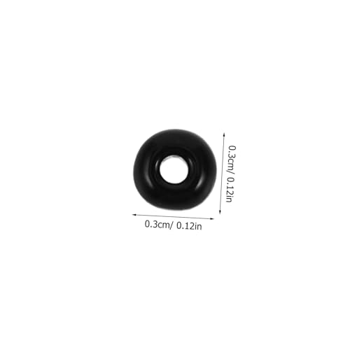 GALPADA 4000 STÜCKE Glasperlen Schwarz Rund Glänzend DIY Bastelperlen für Armbänder Halsketten Schmuckherstellung Feine Spacer Perlen für Kreative Handarbeit von GALPADA