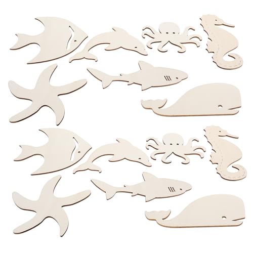 GALPADA 42 Stück Teiliges Set Holzschnittformen Tier Designs Unvollendete Holzscheiben für DIY Bastelprojekte Kinderhandwerk und Dekoration von Wohnräumen mit Maritimen Motiven GALPADA 42 Stück Teiliges Set Holzschnittformen Tier Designs Unvollendete Holzscheiben für DIY Bastelprojekte Kinderhandwerk und Dekoration von Wohnräumen mit Maritimen Motiven von GALPADA