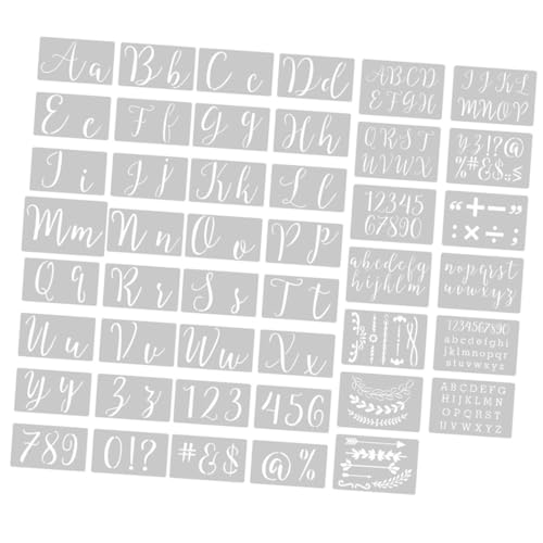 GALPADA 45 Stück Teiliges Buchstaben Schablonen aus Robustem Kunststoff Wiederverwendbar und Waschbar Vielseitig für DIY Malerei Wandgestaltung Graffiti und Kreative Kunstprojekte GALPADA 45 Stück Teiliges Buchstaben Schablonen aus Robustem Kunststoff Wiederverwendbar und Waschbar Vielseitig für DIY Malerei Wandgestaltung Graffiti und Kreative Kunstprojekte von GALPADA