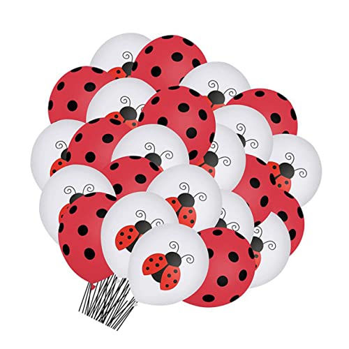 GALPADA 48 Stück Luftballon mit Marienkäfermotiv Dekorationen Ballonständer Party Dame Konfetti büro dekoration office decoration Luftballons mit Marienkäfer Latexballons Emulsion GALPADA 48 Stück Luftballon mit Marienkäfermotiv Dekorationen Ballonständer Party Dame Konfetti büro dekoration office decoration Luftballons mit Marienkäfer Latexballons Emulsion von GALPADA
