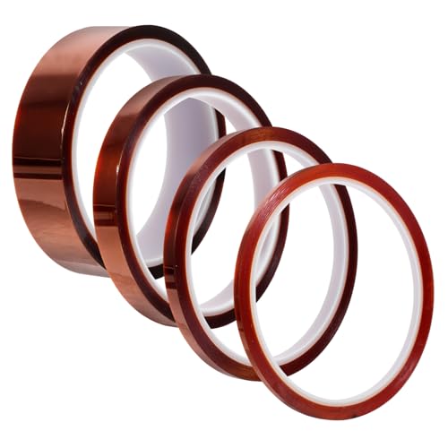 GALPADA 4Stücke Hitzebeständiges Klebeband Hochtemperaturband mit Silikonkleber für Löten Isolierung Automotive Anwendungen GALPADA 4Stücke Hitzebeständiges Klebeband Hochtemperaturband mit Silikonkleber für Löten Isolierung Automotive Anwendungen von GALPADA