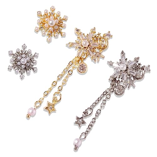 GALPADA 4Stücke Nagel Charms Schneeflocken Nagelkunst Schmuck DIY Nageldekoration für Kreative Designs für Partys und Besondere Anlässe GALPADA 4Stücke Nagel Charms Schneeflocken Nagelkunst Schmuck DIY Nageldekoration für Kreative Designs für Partys und Besondere Anlässe von GALPADA