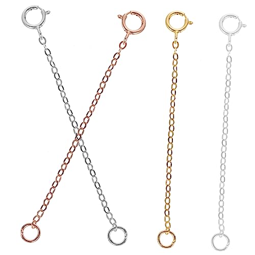 GALPADA 4Stücke Teiliges Kettenverlängerung Einstellbare und Armbänder Zubehör DIY Verlängerungskette für Schmuck Installieren und Dekorativ GALPADA 4Stücke Teiliges Kettenverlängerung Einstellbare und Armbänder Zubehör DIY Verlängerungskette für Schmuck Installieren und Dekorativ von GALPADA