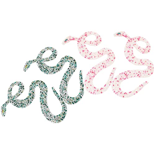 GALPADA 4Stücke Teiliges Schlangenförmige Strass Patches Kreative Bügelapplikationen für DIY Kleidung Taschen und Hüte für Individuelles Handwerk und Reparaturen GALPADA 4Stücke Teiliges Schlangenförmige Strass Patches Kreative Bügelapplikationen für DIY Kleidung Taschen und Hüte für Individuelles Handwerk und Reparaturen von GALPADA
