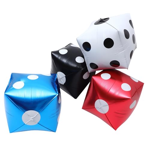 GALPADA 4Stücke Würfelballons aus Aluminiumfolie Thema Partydekoration Geburtstagsfeiern und Festliche Anlässe GALPADA 4Stücke Würfelballons aus Aluminiumfolie Thema Partydekoration Geburtstagsfeiern und Festliche Anlässe von GALPADA