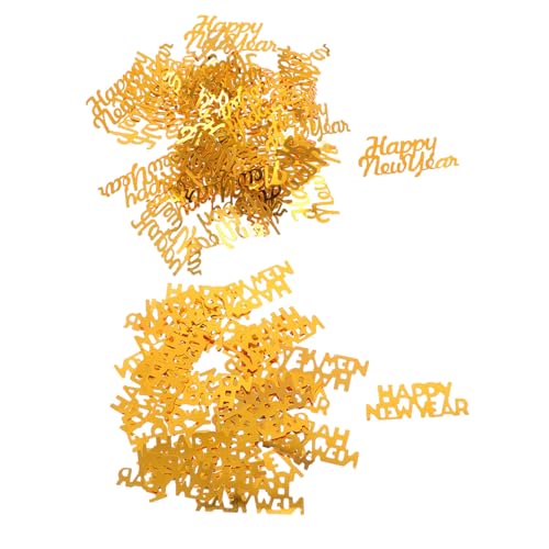 GALPADA 4er Packung Neujahrs Konfetti Gold Glänzend Dekoratives Partystreu für Weihnachten Geburtstag Feier Tischdeko Festliche Stimmung Feierlichkeiten von GALPADA