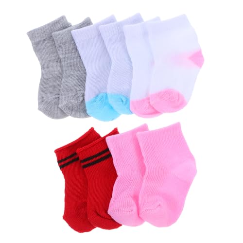 GALPADA 5 Paare Bunte Accessoires für Puppen Weiche und Bequeme Kleidung für Kreatives und Rollenspiele GALPADA 5 Paare Bunte Accessoires für Puppen Weiche und Bequeme Kleidung für Kreatives und Rollenspiele von GALPADA