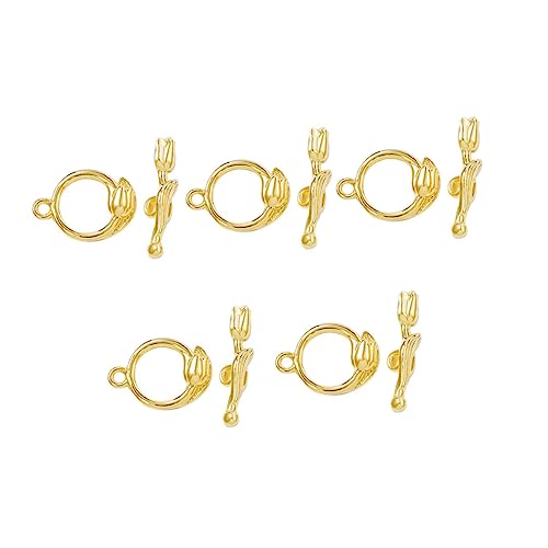 GALPADA 5 Sätze DIY Ot Knebelverschluss für Armbänder und Metallverbindungsstücke Rosengestalt Zubehör für Schmuckherstellung für Handgemachte Bastelarbeiten GALPADA 5 Sätze DIY Ot Knebelverschluss für Armbänder und Metallverbindungsstücke Rosengestalt Zubehör für Schmuckherstellung für Handgemachte Bastelarbeiten von GALPADA