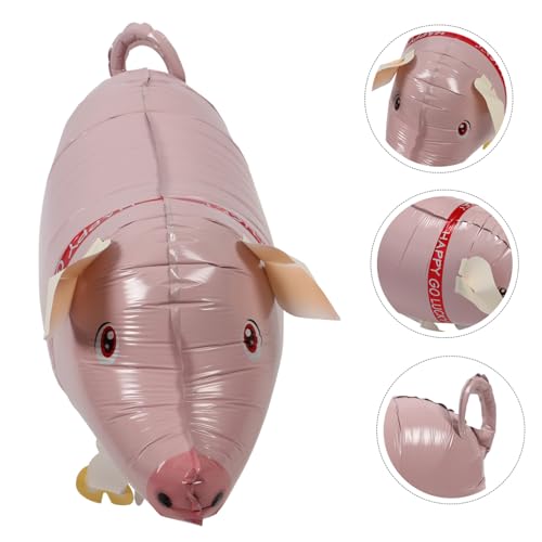 GALPADA 5 Stück Aufblasbare Schwein Ballons Niedliches Schweineform Luftballon für Kindergeburtstag Partydekoration Langlebig Leicht Aufzublasen Sicher von GALPADA