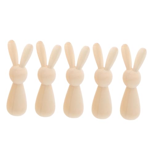 GALPADA 5 Stück Block Holz Kaninchendekorationen Figur Hase Ornament Kaninchen- Tisch Aber Kaninchenstatuen für Wohnkultur Bunny Craft Graffiti-Handwerk Holzhandwerk unvollendet Beige GALPADA 5 Stück Block Holz Kaninchendekorationen Figur Hase Ornament Kaninchen- Tisch Aber Kaninchenstatuen für Wohnkultur Bunny Craft Graffiti-Handwerk Holzhandwerk unvollendet Beige von GALPADA
