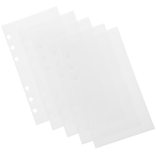 GALPADA 5 Stück Budget Pocket Organizer Teiliges PP Einlegematerial für Haushaltsbuch Transparente Geldumschläge für Budgetplanung und Aufbewahrung für Büro und Reisen GALPADA 5 Stück Budget Pocket Organizer Teiliges PP Einlegematerial für Haushaltsbuch Transparente Geldumschläge für Budgetplanung und Aufbewahrung für Büro und Reisen von GALPADA