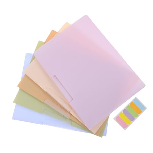 GALPADA 5 Stück Drehverschluss Ordner aus Robustem PP Material Transparente Präsentationsmappen mit Seitlichem Drehverschluss Widerstandsfähig und Schützend für Büro Schule und von GALPADA