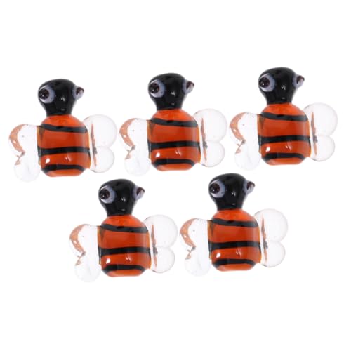 GALPADA 5 Stück Glas Bienen Charms für Schmuckherstellung Kawaii Bienenanhänger aus Hautfreundlichem Material Detailreiche DIY Perlen für Armbänder Halsketten und Ohrringe GALPADA 5 Stück Glas Bienen Charms für Schmuckherstellung Kawaii Bienenanhänger aus Hautfreundlichem Material Detailreiche DIY Perlen für Armbänder Halsketten und Ohrringe von GALPADA