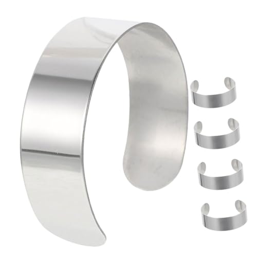 GALPADA 5 Stück Handgelenk Bangle Blank Verstellbarer Offener Cuff Armband Diy Schmuck Bastelset für Kreative Frauen zum Gestalten Einzigartiger Armbänder GALPADA 5 Stück Handgelenk Bangle Blank Verstellbarer Offener Cuff Armband Diy Schmuck Bastelset für Kreative Frauen zum Gestalten Einzigartiger Armbänder von GALPADA
