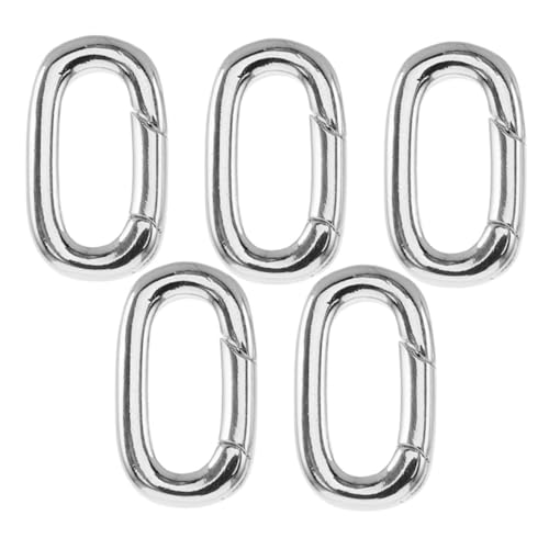 GALPADA 5 Stück Ovale Karabiner Kupfer für Schmuckverbindungen Langlebige Sichere Verschlüsse für Halsketten Armbänder Anhänger Vielseitig für Diy Schmuckherstellung GALPADA 5 Stück Ovale Karabiner Kupfer für Schmuckverbindungen Langlebige Sichere Verschlüsse für Halsketten Armbänder Anhänger Vielseitig für Diy Schmuckherstellung von GALPADA